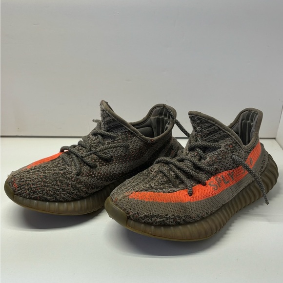 Adidas Yeezy Boost 350 V2 Beluga Sneakers Size 5 Used Orange Gray Men/Women/Kids - Picture 3 of 10